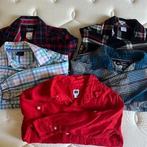 Boys 3T long sleeve button downs bundle!!! Worn once!!!